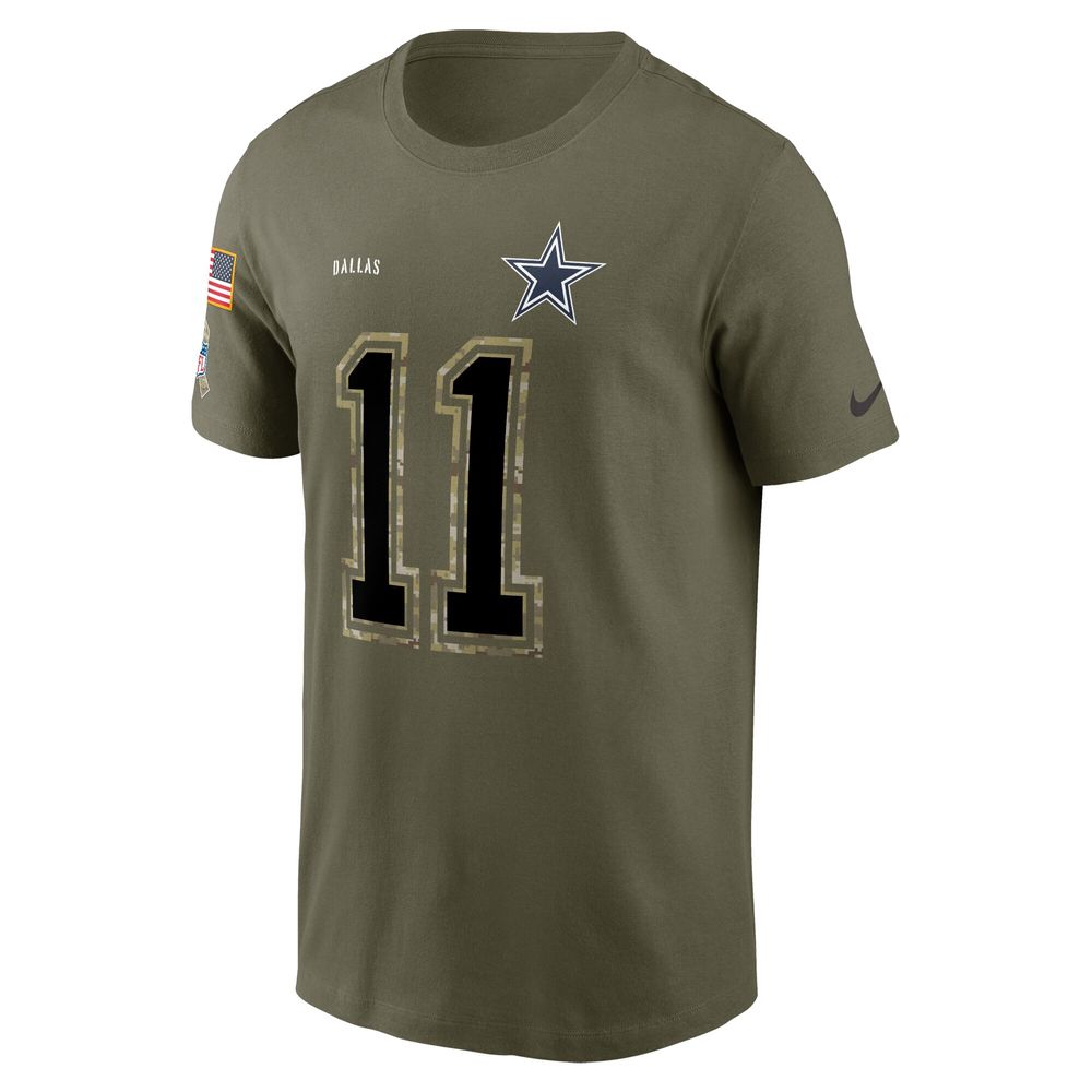 Nike Men's Nike Micah Parsons Olive Dallas Cowboys 2022 Salute To Service  Name & Number T-Shirt