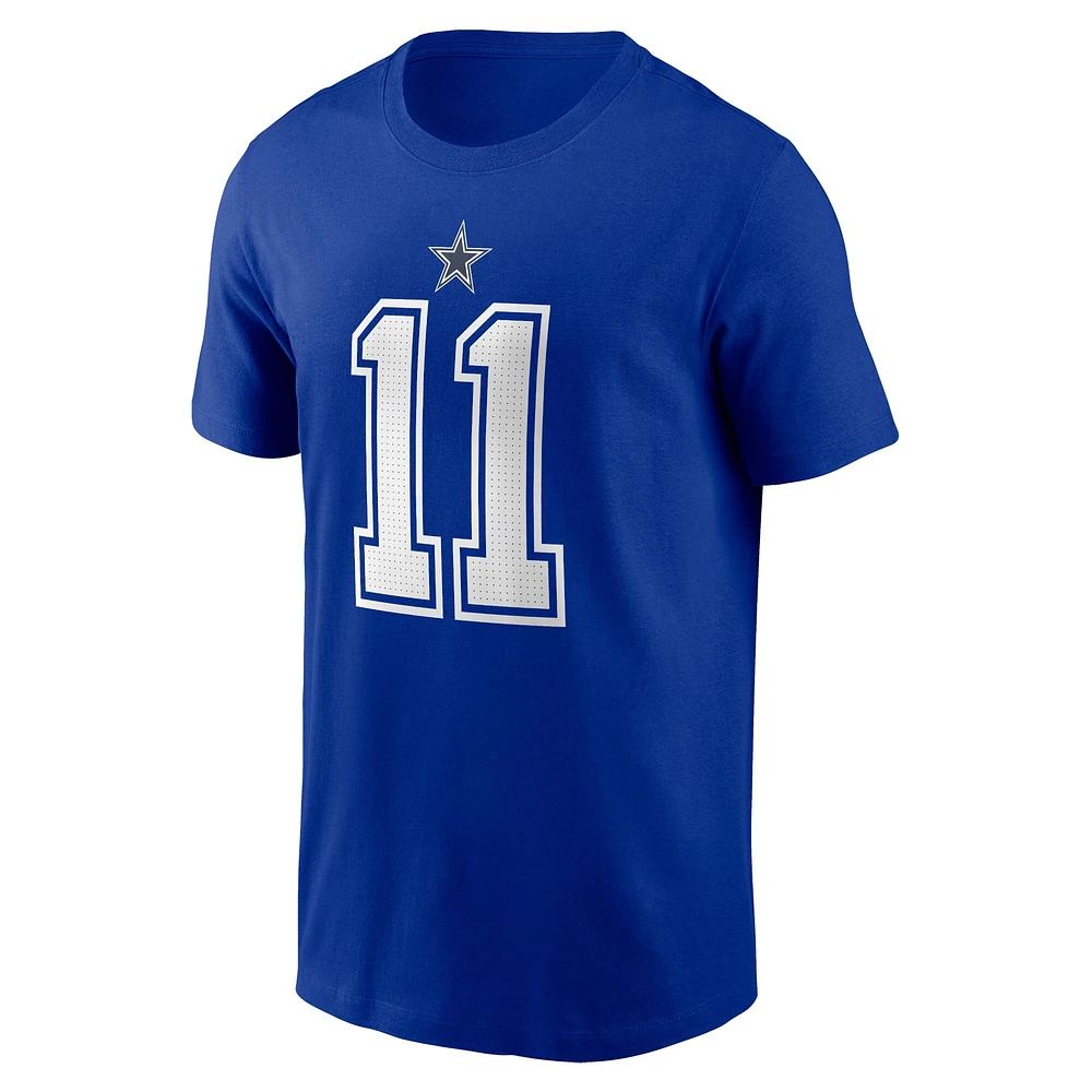 Men's Nike Micah Parsons  Royal Dallas Cowboys Player Name & Number T-Shirt