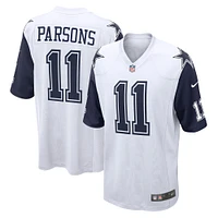 Maillot de match alternatif Nike Micah Parsons pour hommes des Dallas Cowboys, blanc