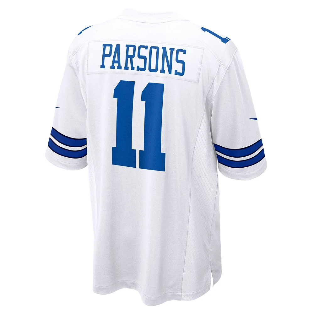 Maillot de match Nike Micah Parsons pour hommes, blanc, Dallas Cowboys