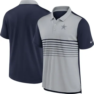 Men's Vineyard Vines Gray/White Dallas Cowboys Winstead Striped Polo