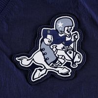 Men's Nike Navy/Silver Dallas Cowboys Sideline Team ID Reversible Pullover Windshirt