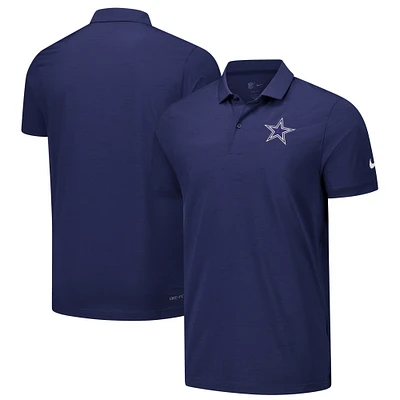 Polo Nike Sideline Performance bleu marine Dallas Cowboys 2024/25 pour homme