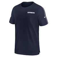 Men's Nike Navy Dallas Cowboys 2024 Sideline Coach UV Performance T-Shirt