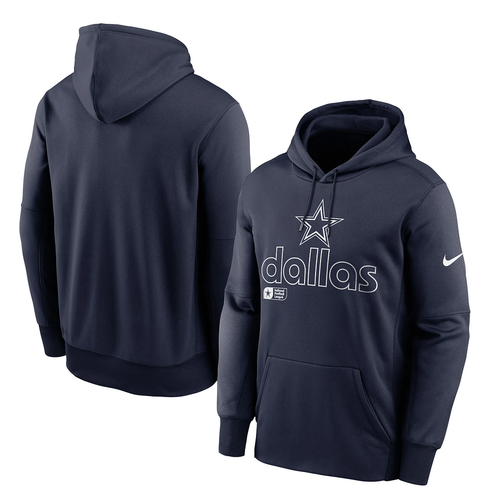 Men's Nike Navy Dallas Cowboys Big & Tall Performance Hoodie