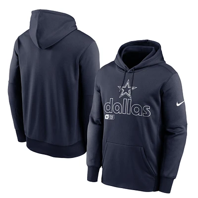 Sweat à capuche Nike bleu marine Dallas Cowboys pour homme, grande taille