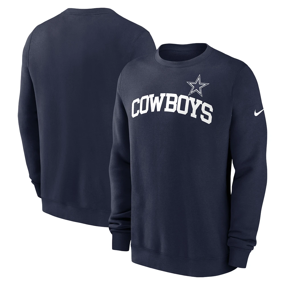 Sweat-shirt à enfiler Nike bleu marine Dallas Cowboys Club pour homme