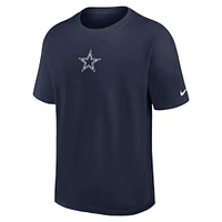 T-shirt Nike bleu marine Dallas Cowboys Dominate The Game Essential Max90 pour homme
