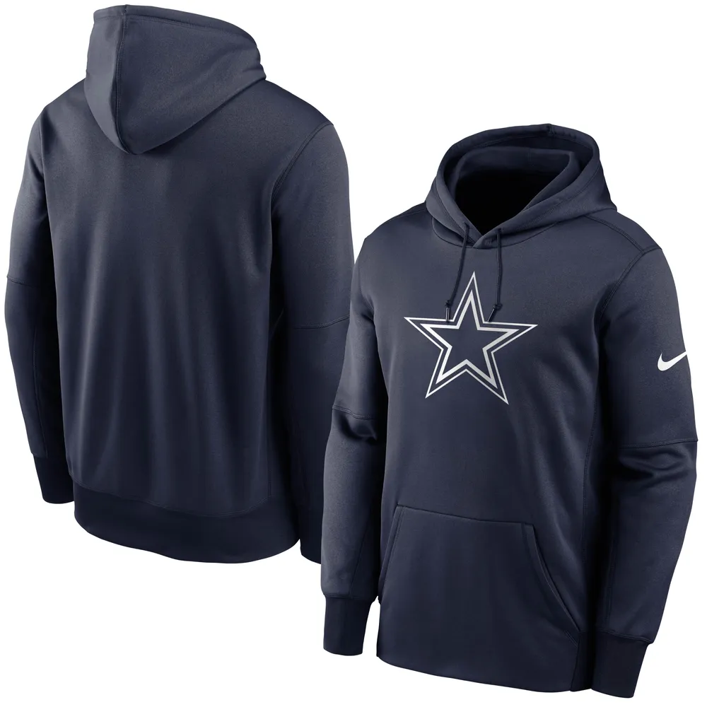 Sweatshirt à capuche avec logo principal Nike Dallas Cowboys Fan Gear pour homme - Bleu marine