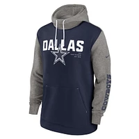 Sweat à capuche Nike Dallas Cowboys Fashion Color Block pour homme - Bleu marine