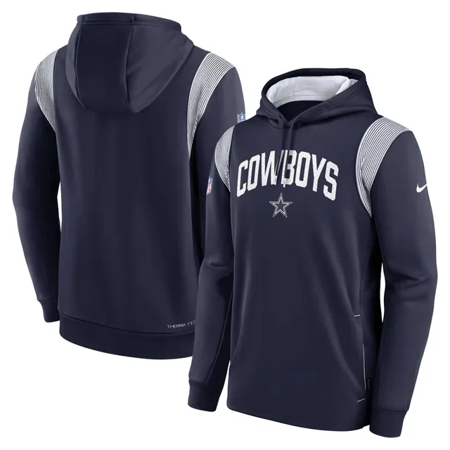 Dallas Cowboys Nike Sideline Athletic Stack Performance Pullover Hoodie -  Navy