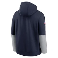 Men's Nike Navy Dallas Cowboys Sideline Club Pullover Hoodie