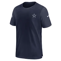 Men's Nike  Navy Dallas Cowboys Sideline Coach Performance T-Shirt