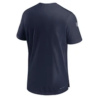 Men's Nike  Navy Dallas Cowboys Sideline Coach Performance T-Shirt