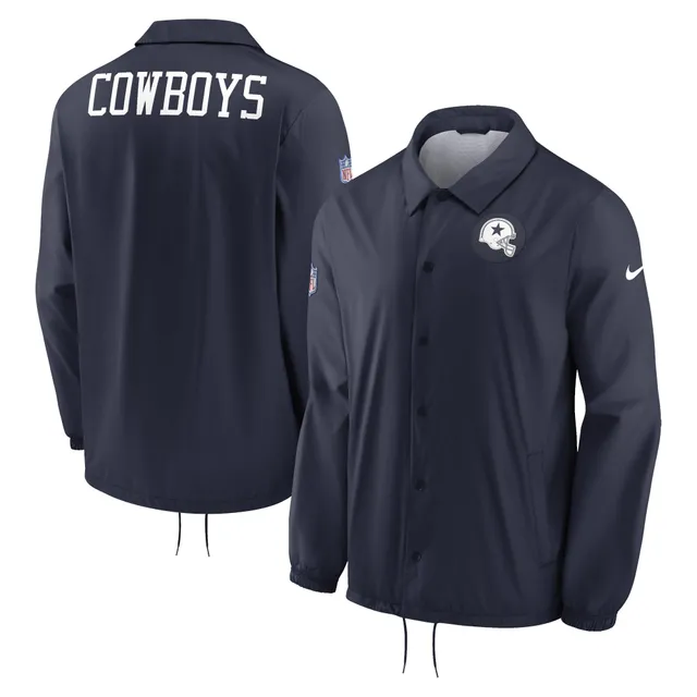 Men's Nike Navy Dallas Cowboys Team Sideline Full-Zip Performance