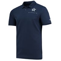 Men's Nike Navy Dallas Cowboys Sideline Elite Performance Polo