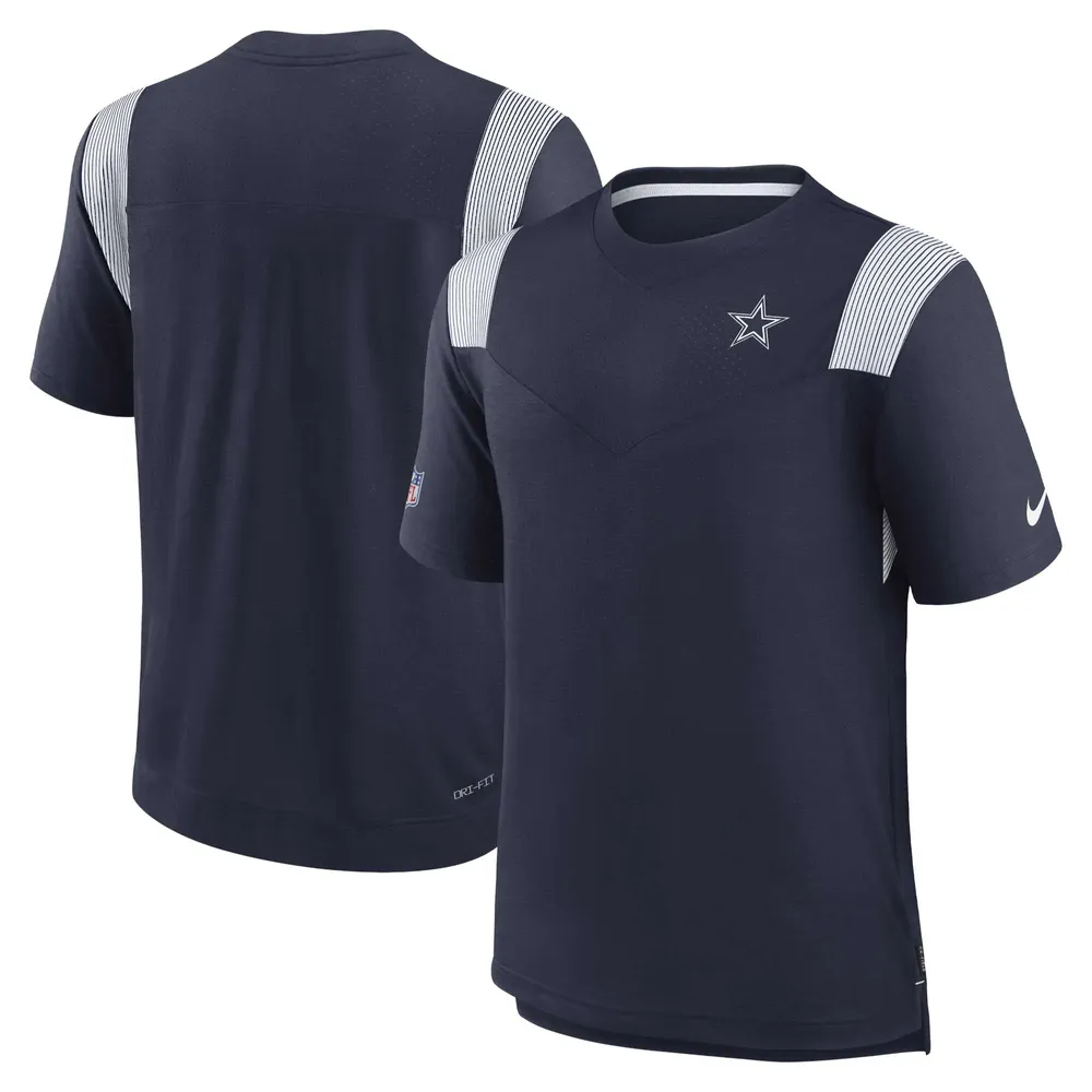 T-shirt pour homme Nike Dallas Cowboys Sideline Player Performance - Bleu marine