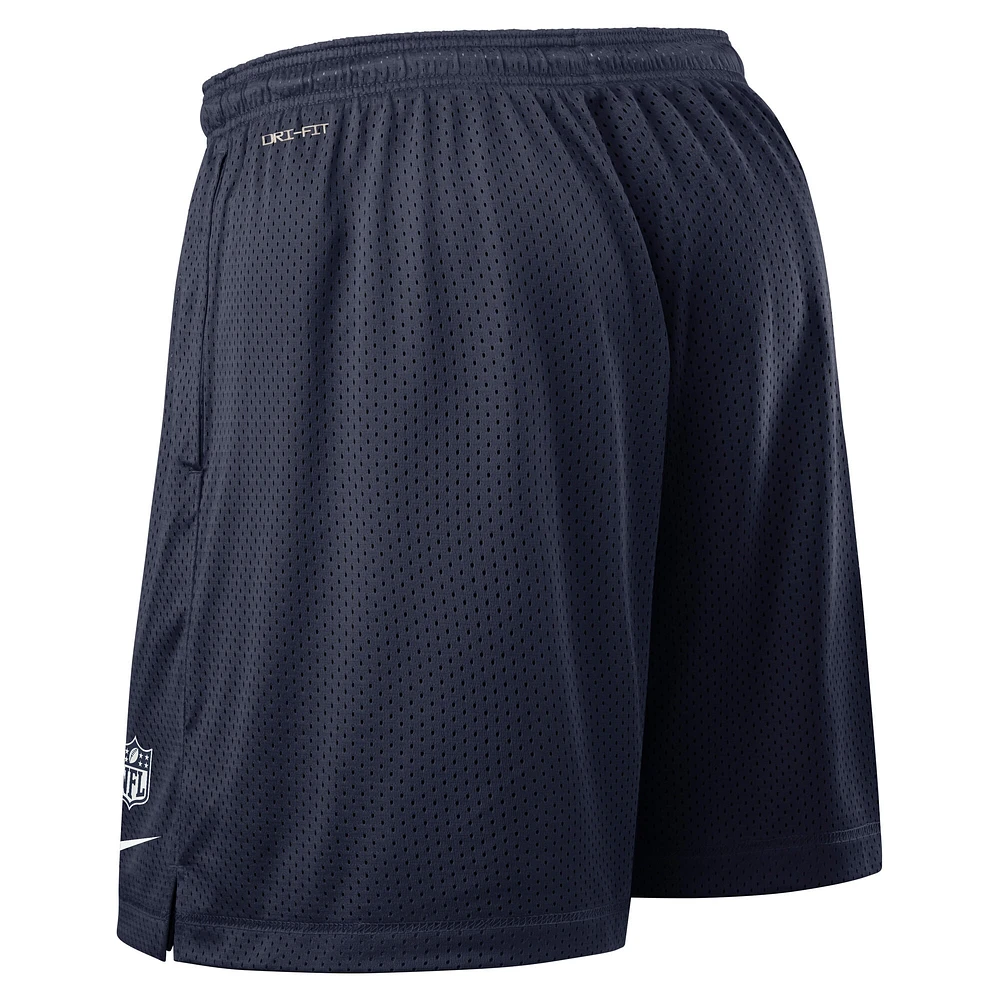 Men's Nike Navy Dallas Cowboys Sideline Reversible Performance Shorts