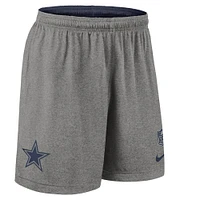 Men's Nike Navy Dallas Cowboys Sideline Reversible Performance Shorts