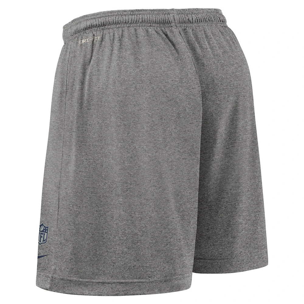 Men's Nike Navy Dallas Cowboys Sideline Reversible Performance Shorts