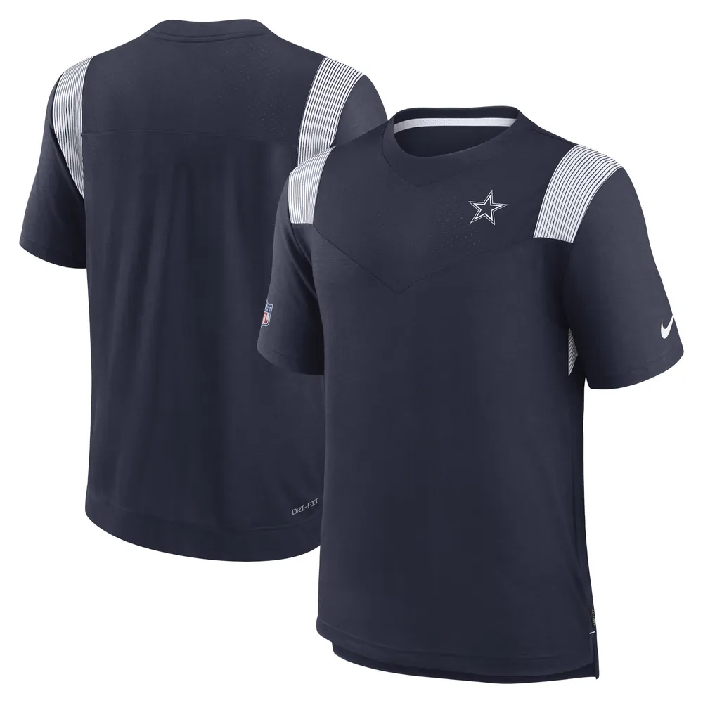 T-shirt Nike Dallas Cowboys Sideline Tonal Logo Performance Player pour homme - Bleu marine