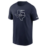 T-shirt Nike Dallas Cowboys Team Local pour homme - Bleu marine