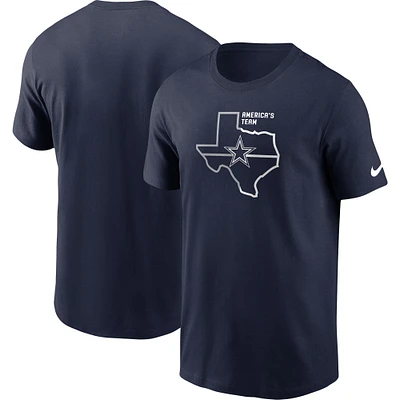 T-shirt Nike Dallas Cowboys Team Local pour homme - Bleu marine