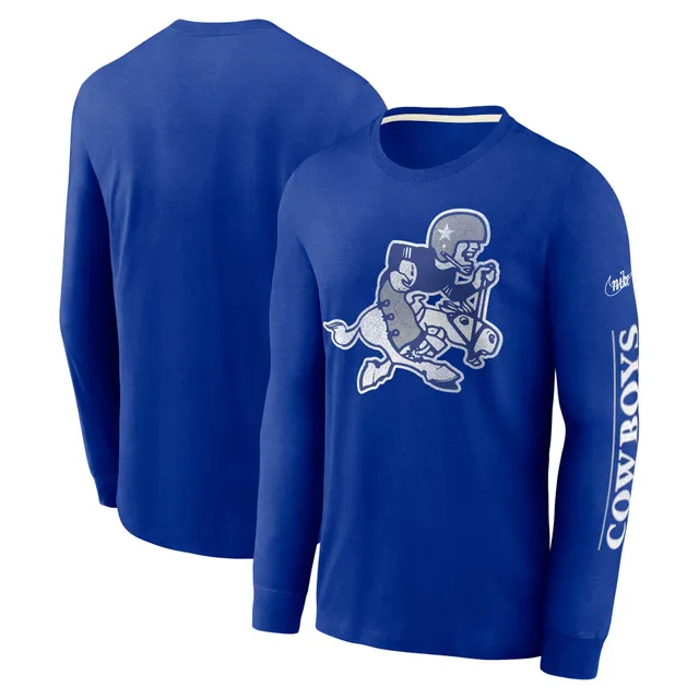 Dallas Cowboys Nike Sideline Velocity Athletic Stack Performance Long  Sleeve T-Shirt - Navy