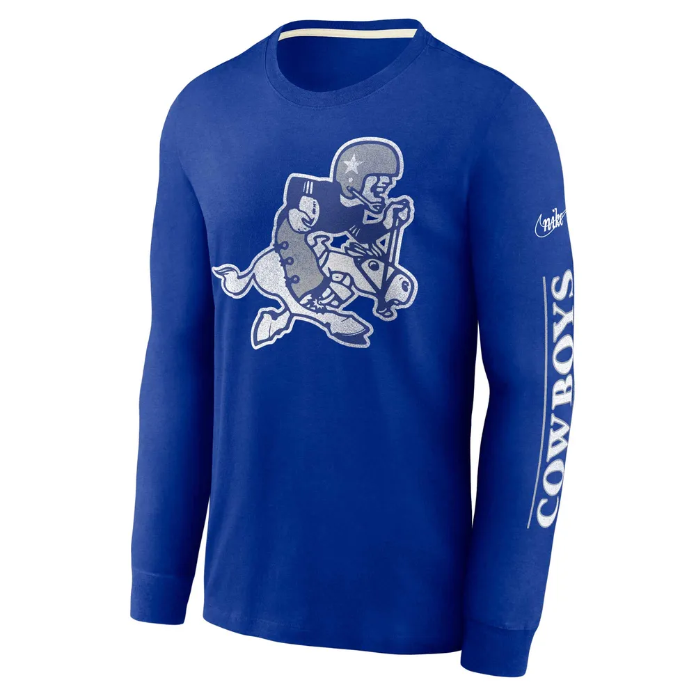 Nike Men's Nike Royal Dallas Cowboys Fashion Tri-Blend Long Sleeve T-Shirt