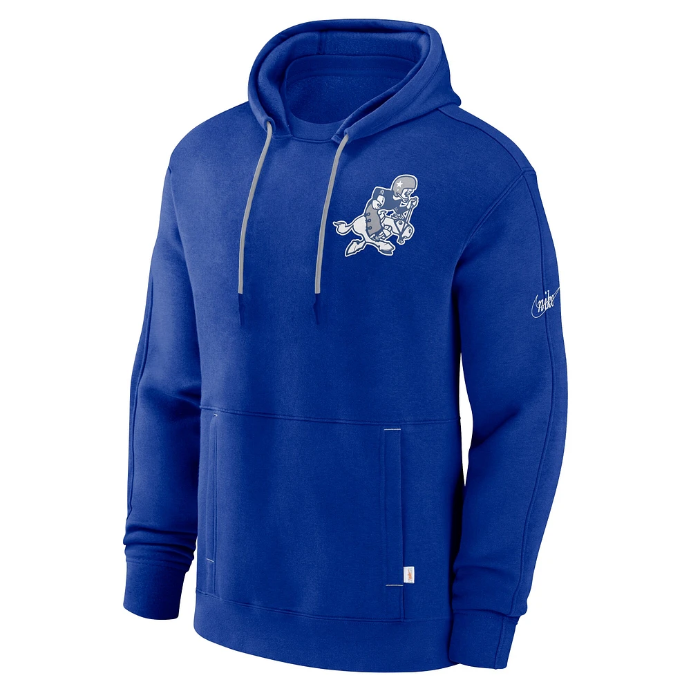 Sweat à capuche Nike Royal Dallas Cowboys Rewind Statement pour homme