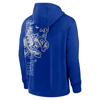 Men's Nike Royal Dallas Cowboys Rewind Statement Pullover Hoodie