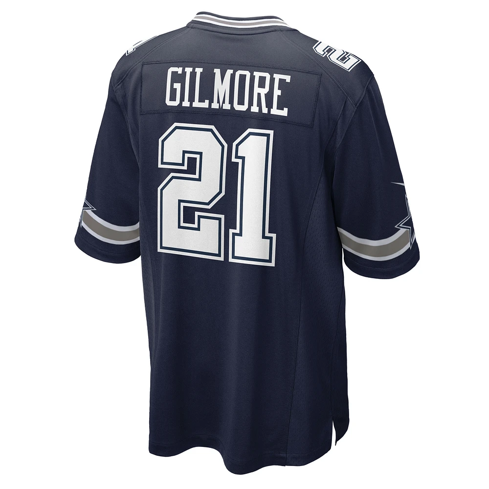 Maillot de match Nike Stephon Gilmore pour hommes, bleu marine, Dallas Cowboys