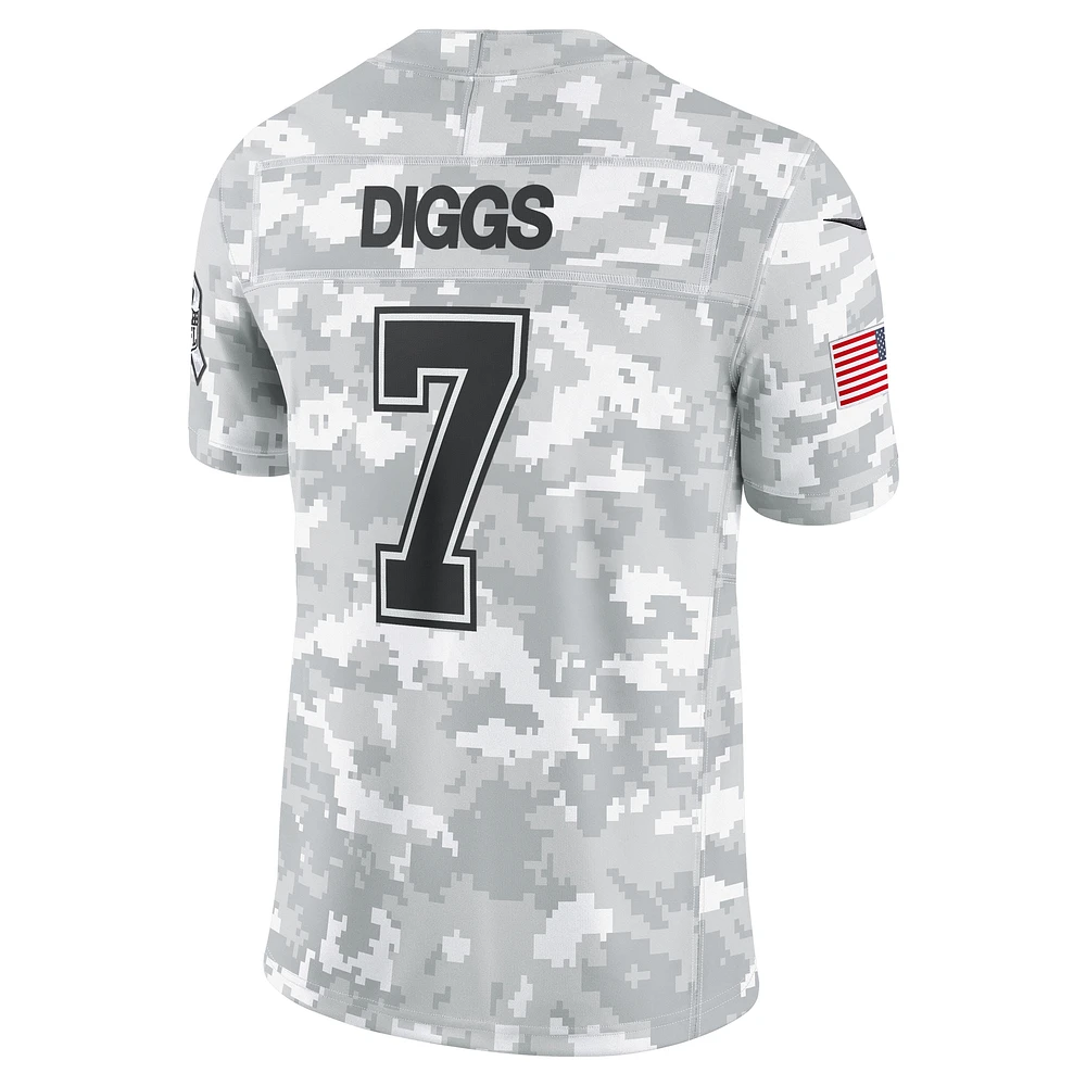 Men's Nike Trevon Diggs Arctic Camo Dallas Cowboys 2024 Salute to Service Limited Jersey