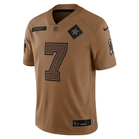 Maillot Nike Trevon Diggs Brown Dallas Cowboys Salute To Service Limited pour homme