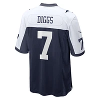 Maillot de match alternatif Nike Trevon Diggs pour hommes, bleu marine, Dallas Cowboys