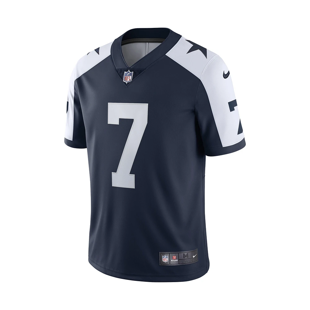 Maillot Nike Trevon Diggs pour hommes, bleu marine, Dallas Cowboys, Alternate Vapor Limited