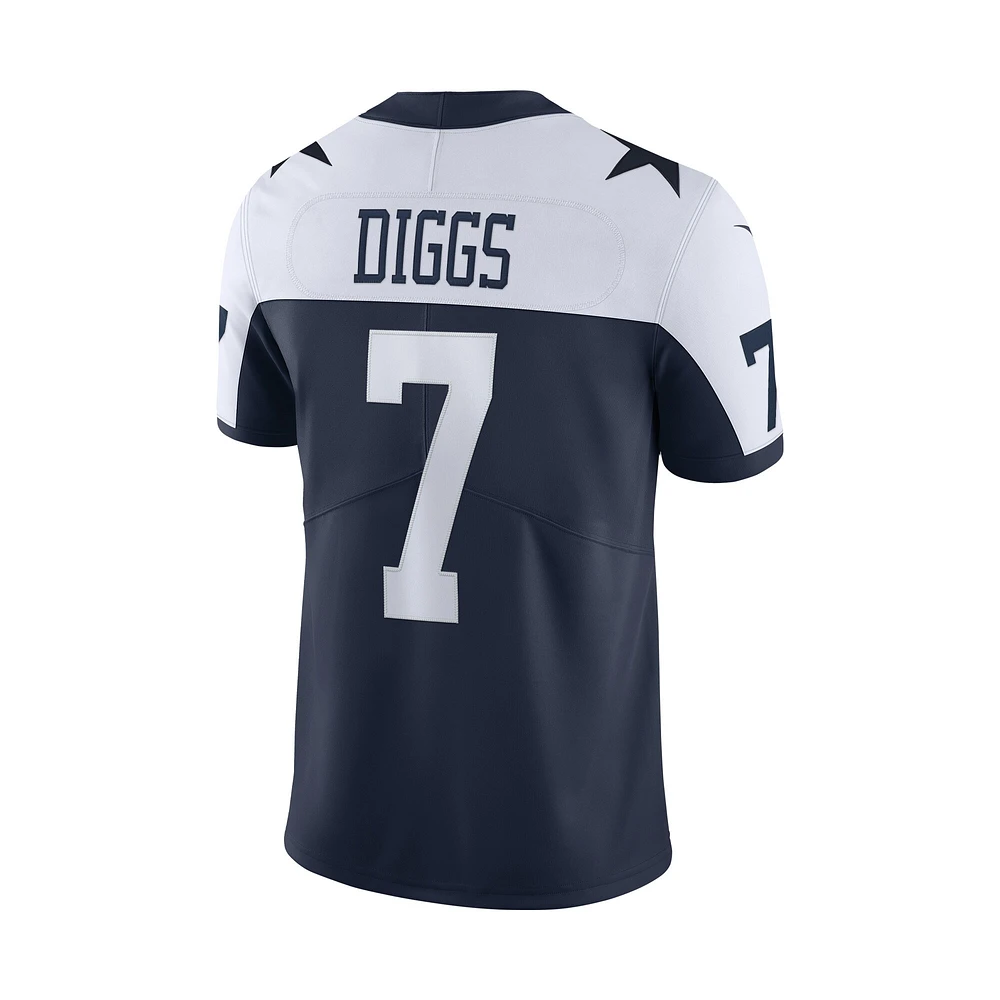 Maillot Nike Trevon Diggs pour hommes, bleu marine, Dallas Cowboys, Alternate Vapor Limited