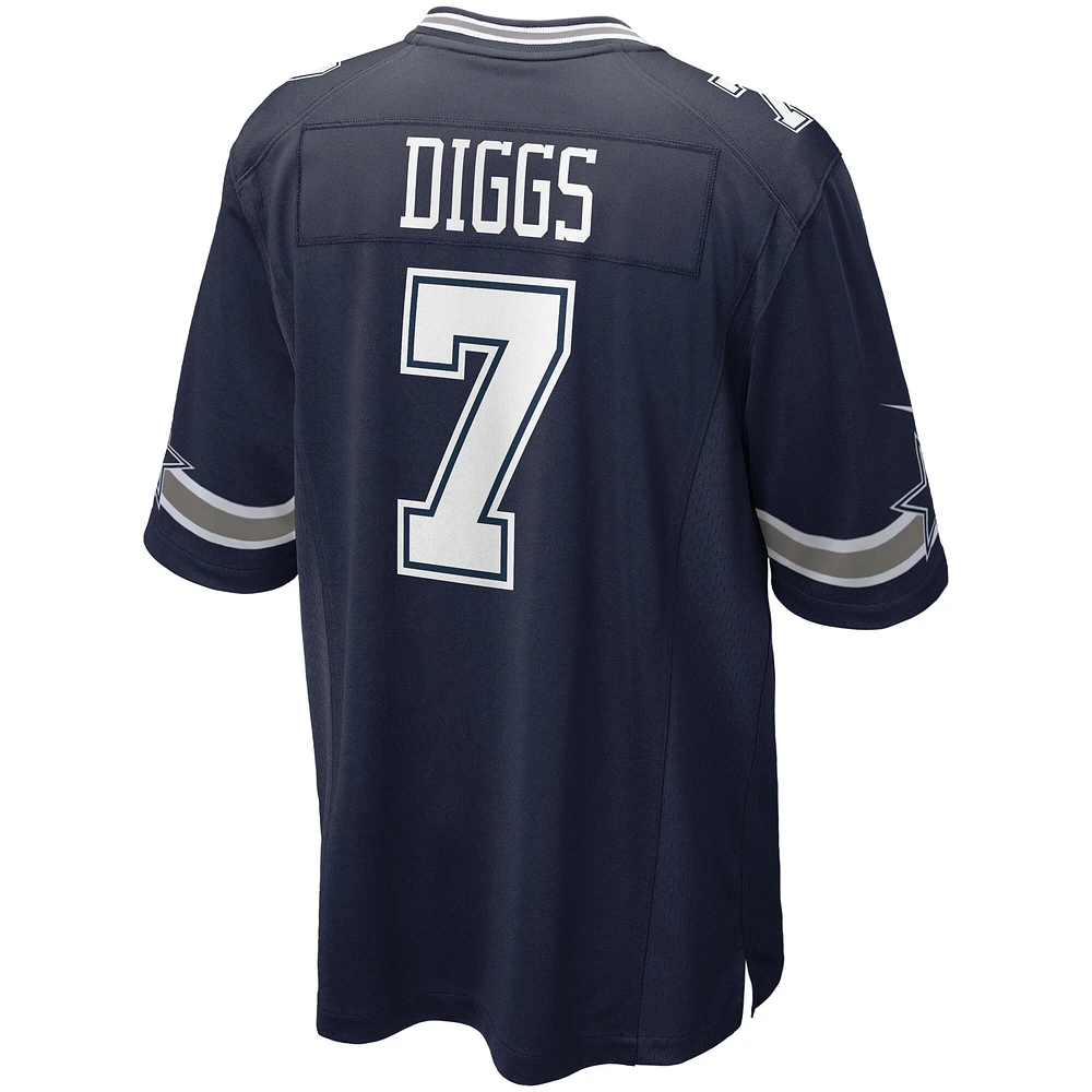 Maillot de match Nike Trevon Diggs pour hommes, bleu marine, Dallas Cowboys