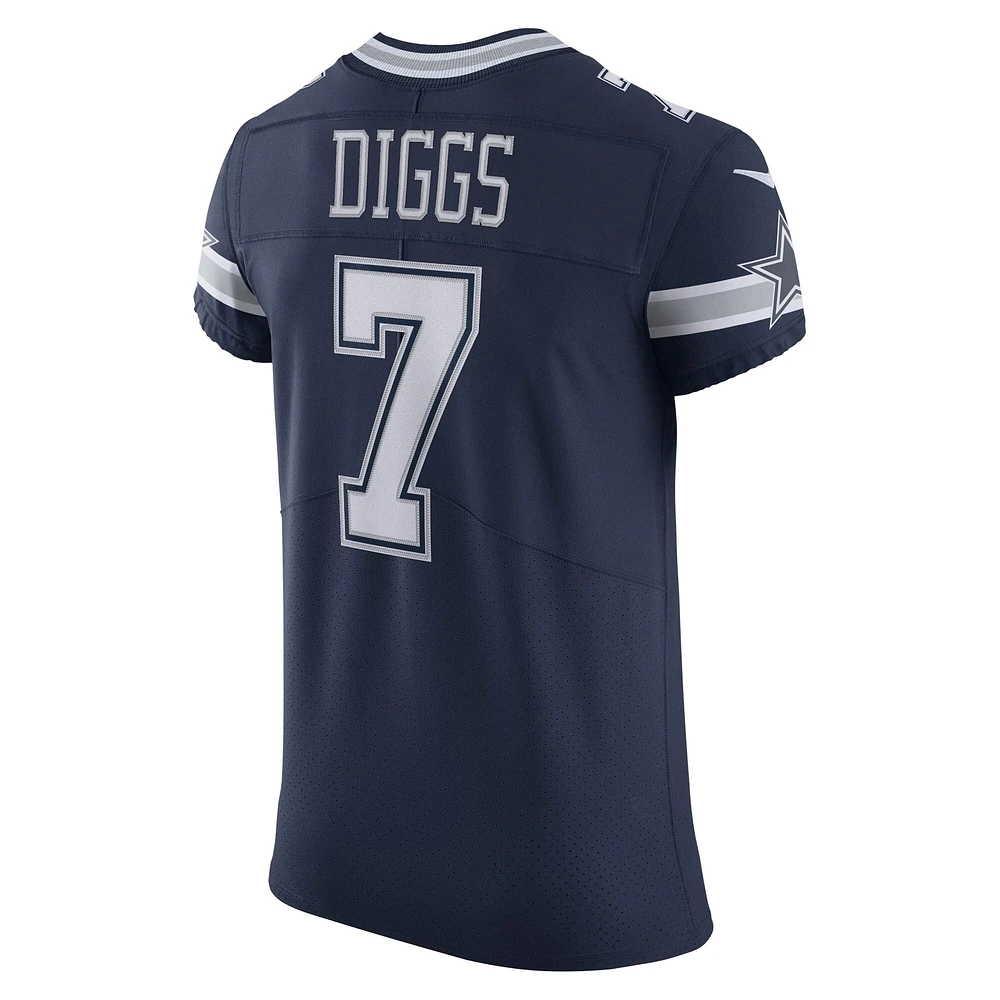 Maillot Nike Trevon Diggs pour hommes, bleu marine, Dallas Cowboys Vapor Elite