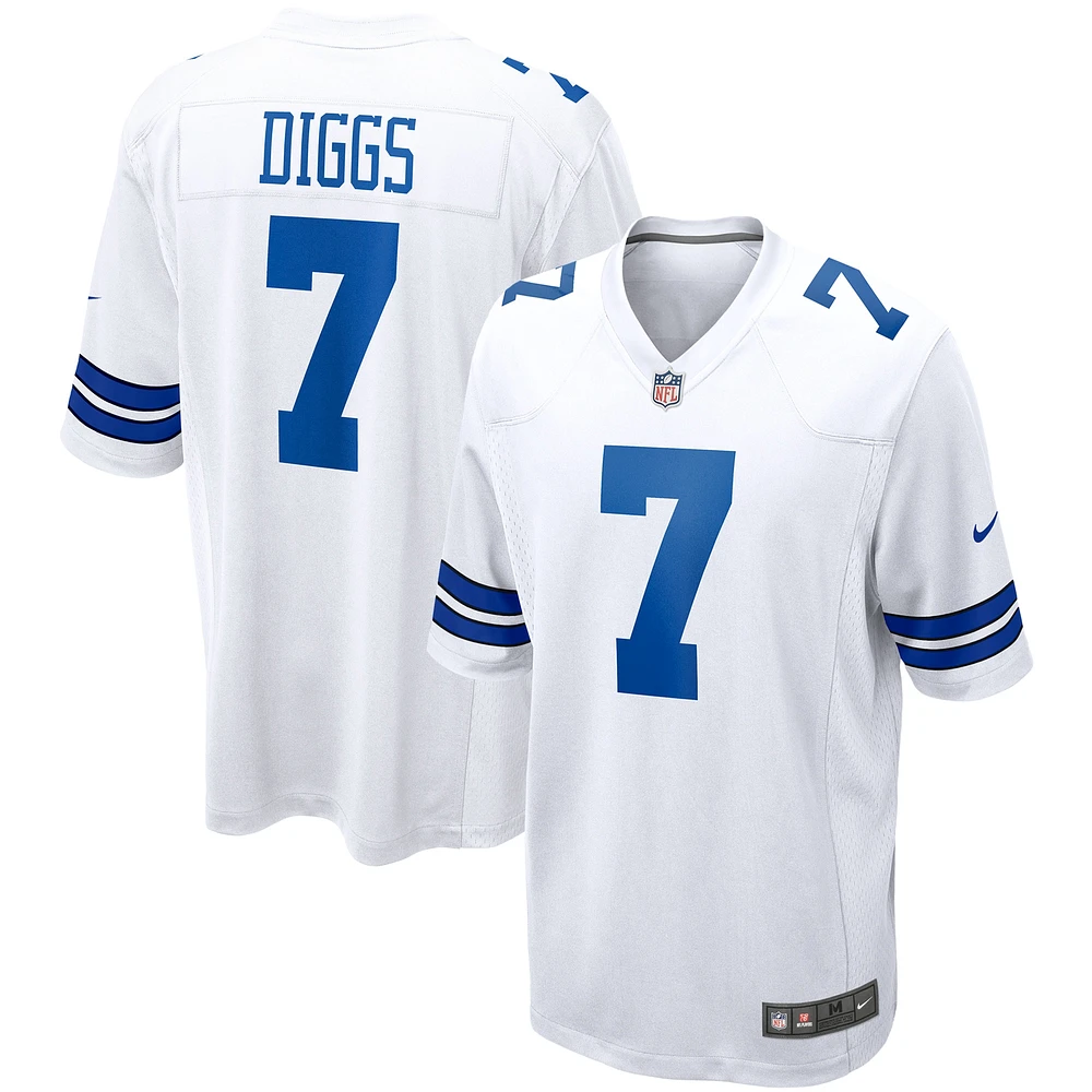 Maillot de match Nike Trevon Diggs pour hommes, blanc, Dallas Cowboys