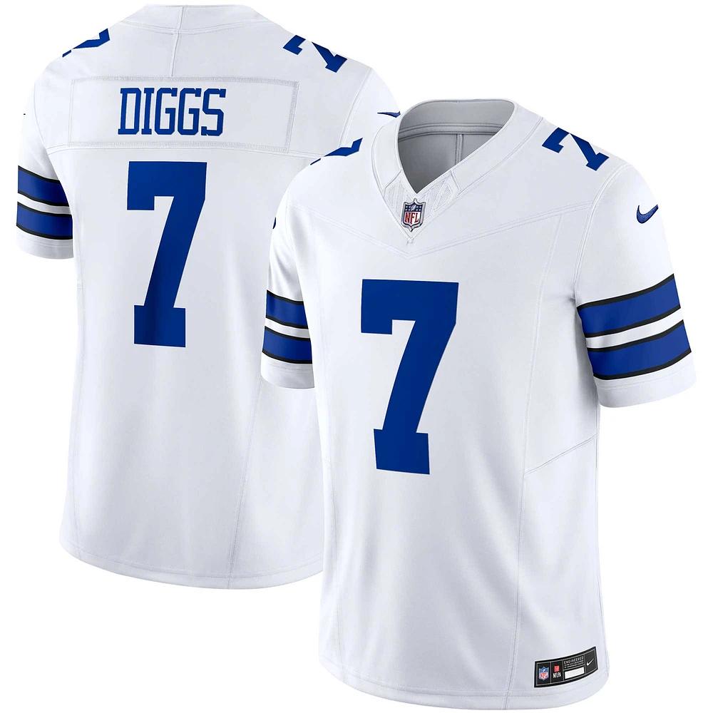 Nike Trevon Diggs pour homme Blanc Dallas Cowboys Vapor F.U.S.E. Maillot limit