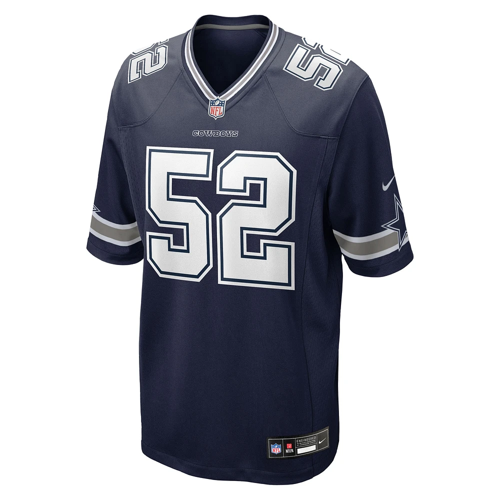 Maillot Nike Tyler Booker bleu marine pour homme, Dallas Cowboys, choix de premier tour la draft NFL 2025