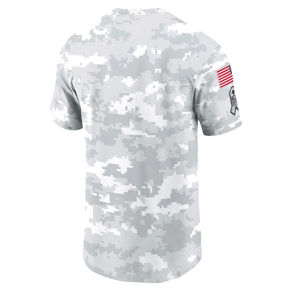 T-shirt Nike Dallas Cowboys 2024 Salute To Service pour homme, blanc, grande taille, performance