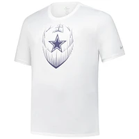 Men's  Nike White Dallas Cowboys Big & Tall Blitz Legend Icon Performance T-Shirt