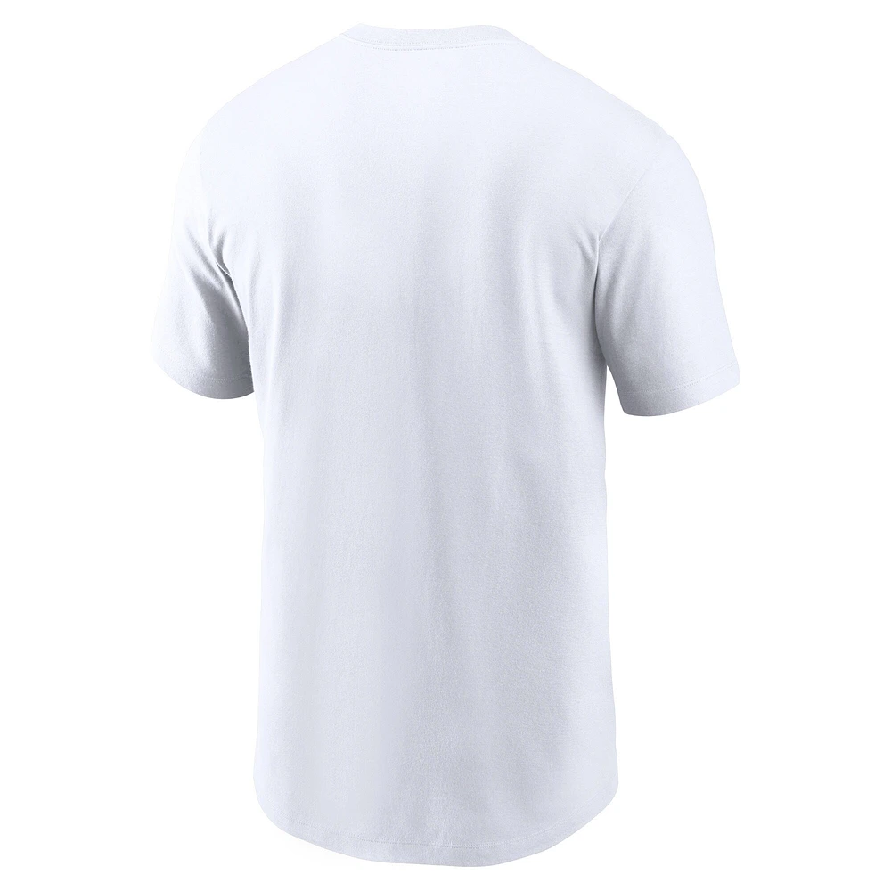 T-shirt Nike Dallas Cowboys Essential Blitz Lockup pour homme – Blanc