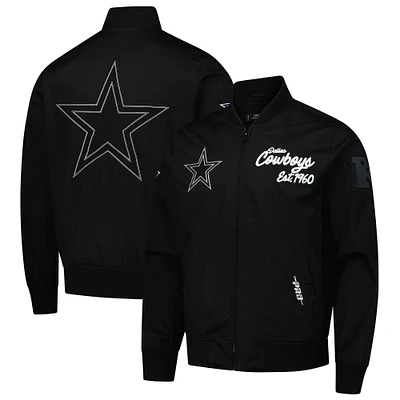 Veste zippée en sergé Paint The City pour homme Pro Standard Black Dallas Cowboys