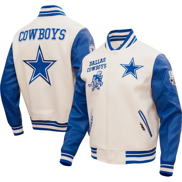 Lids Dallas Cowboys Starter The Reliever Raglan Full-Snap Jacket