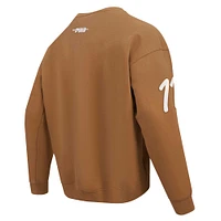 Sweat-shirt ras du cou pour homme Pro Standard Micah Parsons Brown Dallas Cowboys