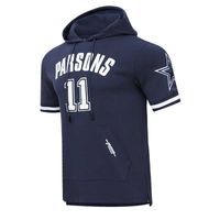 Men's Pro Standard Micah Parsons Navy Dallas Cowboys Player Name & Number Hoodie T-Shirt