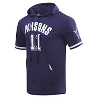 Men's Pro Standard Micah Parsons Navy Dallas Cowboys Player Name & Number Hoodie T-Shirt